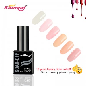 Kamayi Brugerdefineret brand hot salg 72farver Professionel farve Uv gel neglelak 12ml til negle